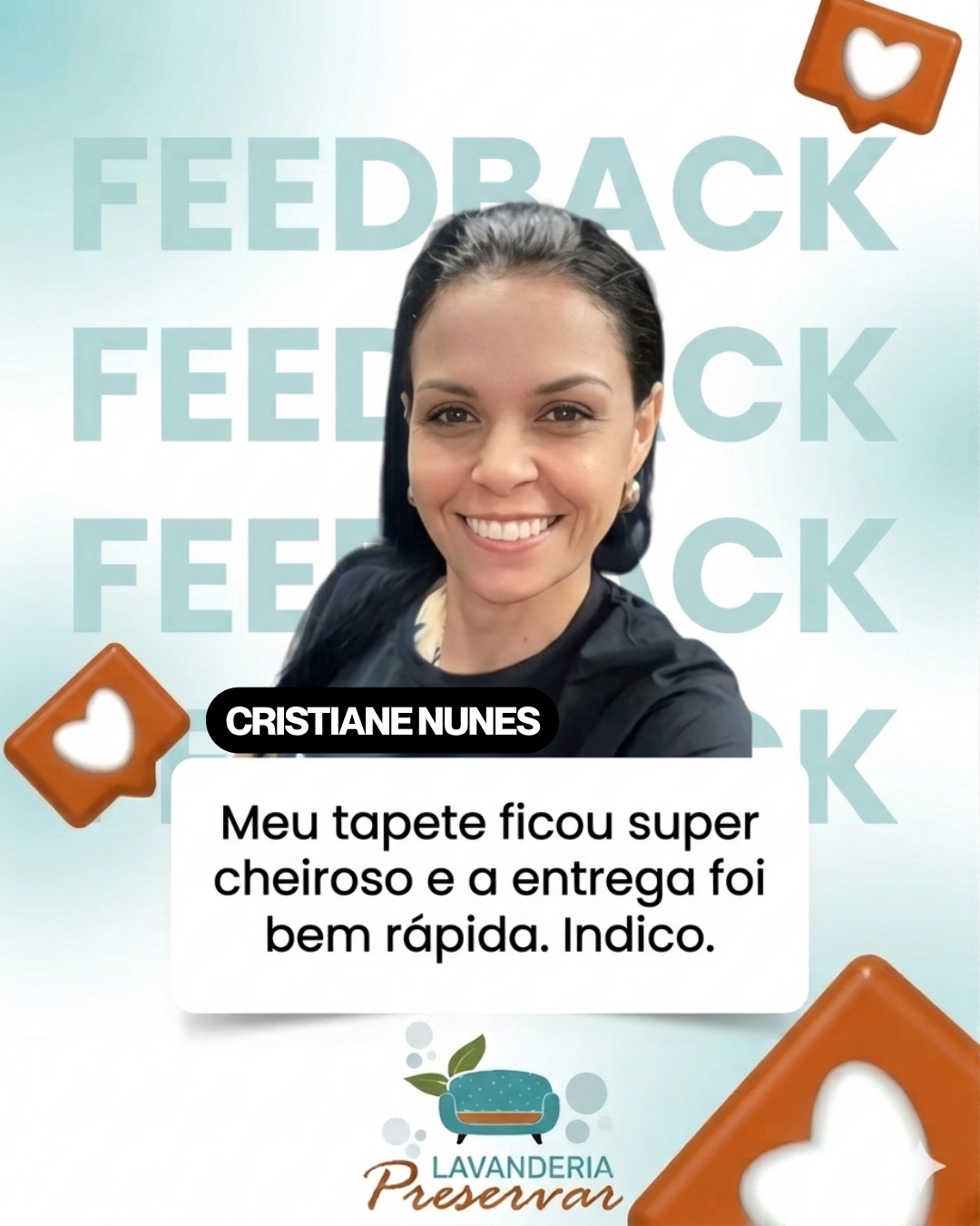 Feedback de cliente Cristiane Nunes