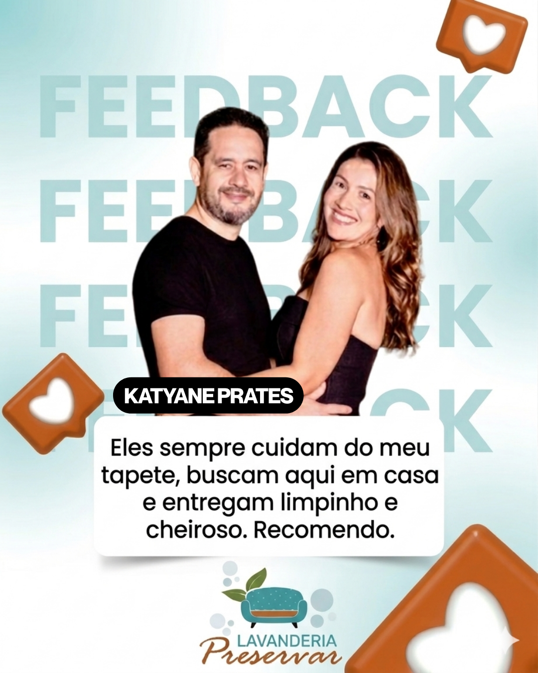 Feedback de cliente Katyane Prates