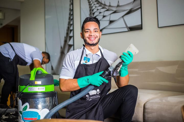 Profissional com extratora